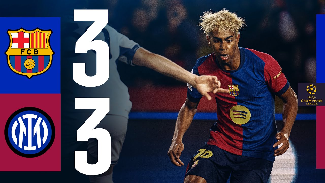 FC BARCELONA 3-3 INTER MILAN Highlights