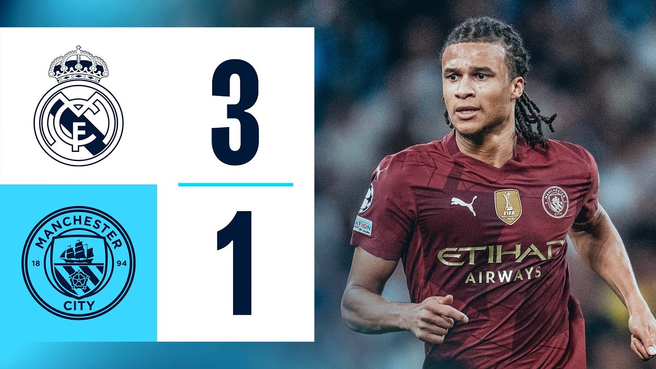 Real Madrid 3-1 Man City Highlights